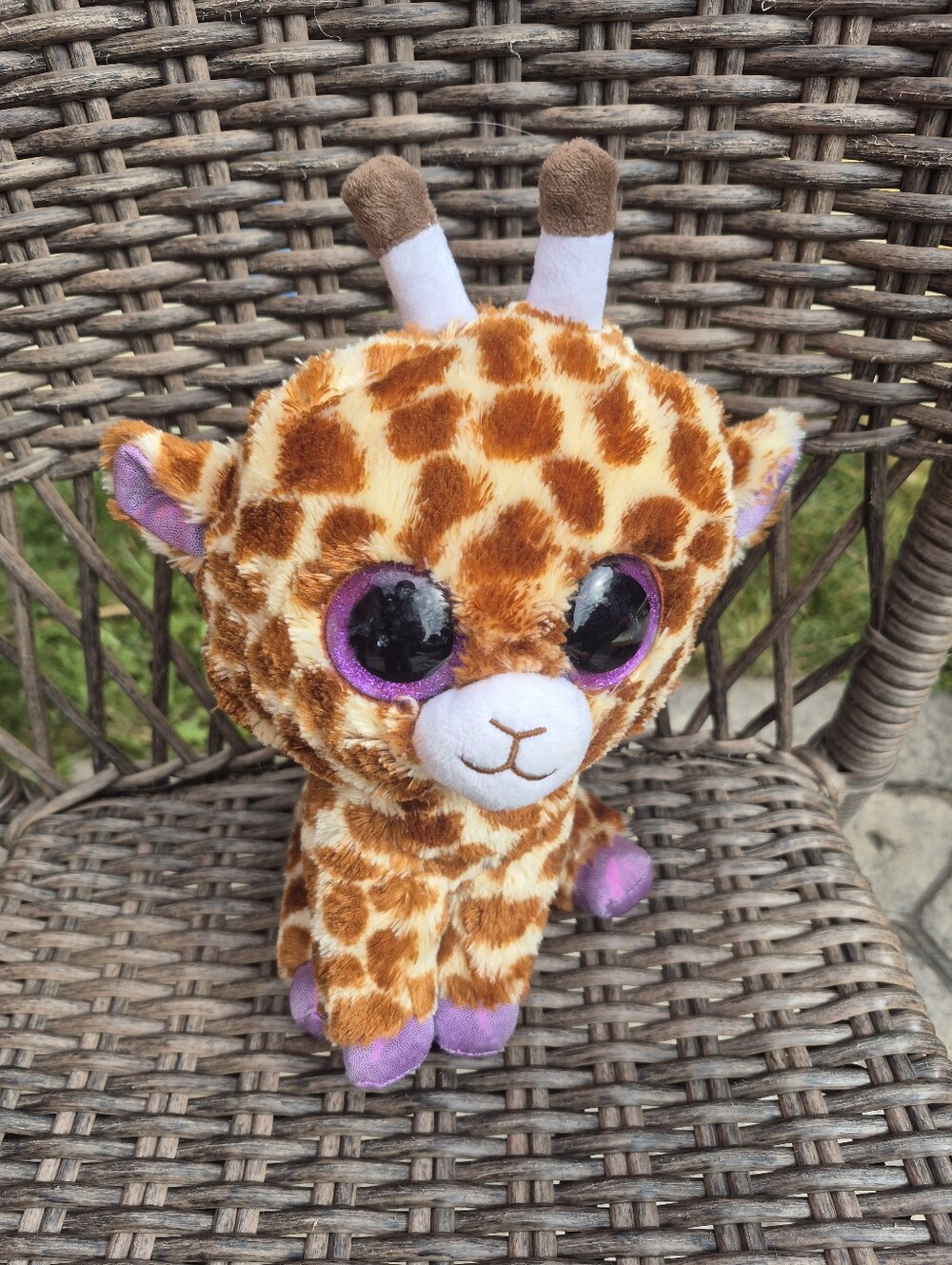 Ty Beanie Boos Safari the Giraffe Beanie Plush Stuffed Animal 10" GUC